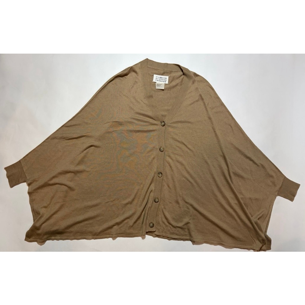 Maison Margiela Silk Linen Cocoon Cardigan Draped Oversized Minimalist